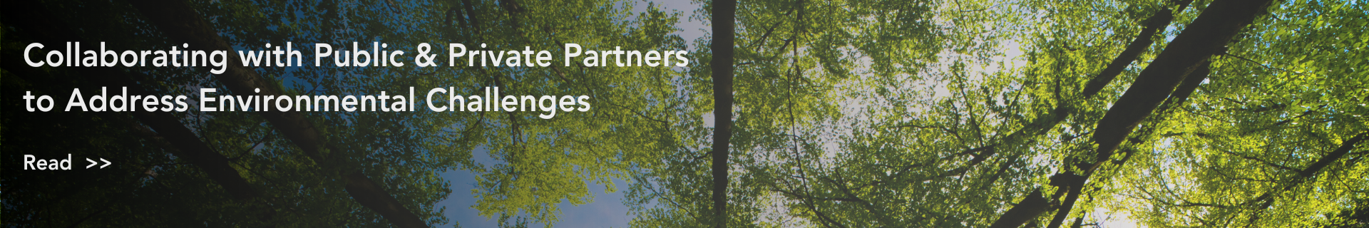 Collaborating with Public & Private Partners to Address Environmental Challenges
